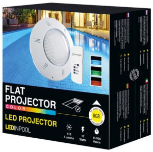 Projecteur LED multi couleurs avec télécommande 16w SEAMAID